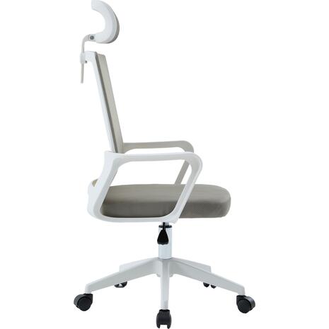 ΚΑΡΕΚΛΑ ΓΡΑΦΕΙΟΥ VELOCITY HM1229.02 ΛΕΥΚΟ PP--ΑΝΟΙΧΤΟ ΓΚΡΙ MESH 61x62x123Υεκ