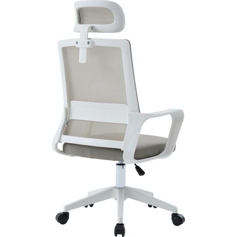 ΚΑΡΕΚΛΑ ΓΡΑΦΕΙΟΥ VELOCITY HM1229.02 ΛΕΥΚΟ PP--ΑΝΟΙΧΤΟ ΓΚΡΙ MESH 61x62x123Υεκ