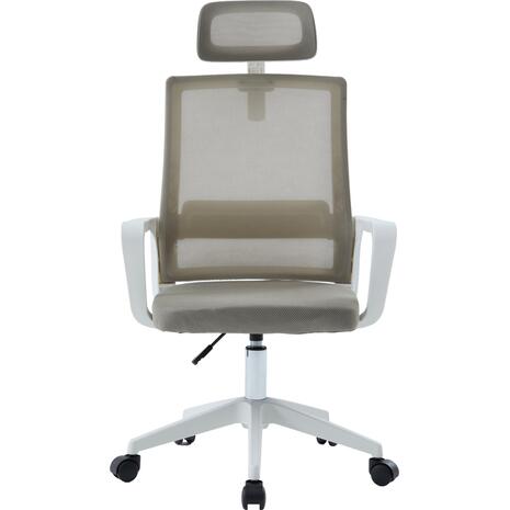 ΚΑΡΕΚΛΑ ΓΡΑΦΕΙΟΥ VELOCITY HM1229.02 ΛΕΥΚΟ PP--ΑΝΟΙΧΤΟ ΓΚΡΙ MESH 61x62x123Υεκ