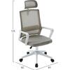 ΚΑΡΕΚΛΑ ΓΡΑΦΕΙΟΥ VELOCITY HM1229.02 ΛΕΥΚΟ PP--ΑΝΟΙΧΤΟ ΓΚΡΙ MESH 61x62x123Υεκ