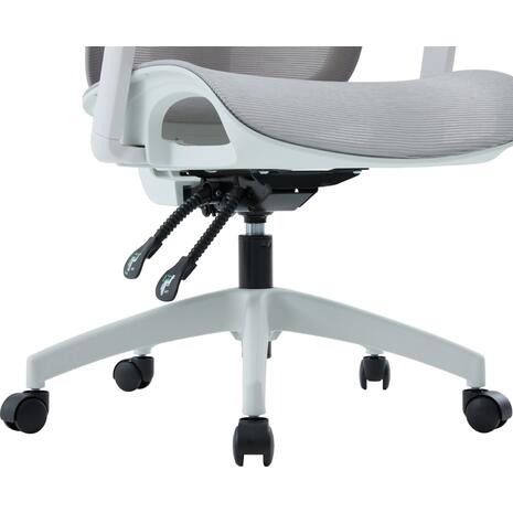 ΚΑΡΕΚΛΑ ΓΡΑΦΕΙΟΥ APEX HM1227.02 ΛΕΥΚΟ PP--ΑΝΟΙΧΤΟ ΓΚΡΙ MESH 68x68x120-130Υεκ