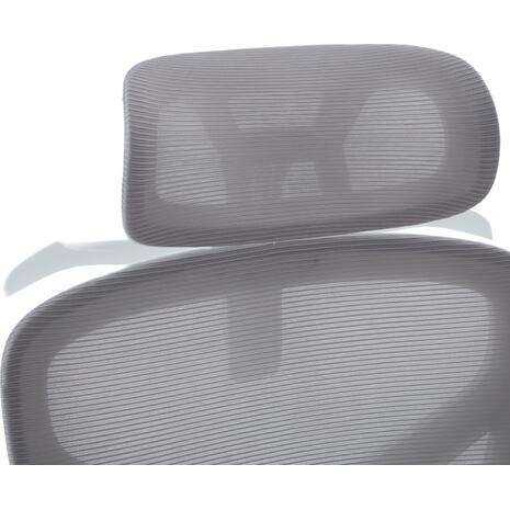 ΚΑΡΕΚΛΑ ΓΡΑΦΕΙΟΥ APEX HM1227.02 ΛΕΥΚΟ PP--ΑΝΟΙΧΤΟ ΓΚΡΙ MESH 68x68x120-130Υεκ