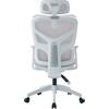 ΚΑΡΕΚΛΑ ΓΡΑΦΕΙΟΥ APEX HM1227.02 ΛΕΥΚΟ PP--ΑΝΟΙΧΤΟ ΓΚΡΙ MESH 68x68x120-130Υεκ