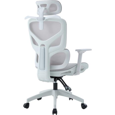ΚΑΡΕΚΛΑ ΓΡΑΦΕΙΟΥ APEX HM1227.02 ΛΕΥΚΟ PP--ΑΝΟΙΧΤΟ ΓΚΡΙ MESH 68x68x120-130Υεκ