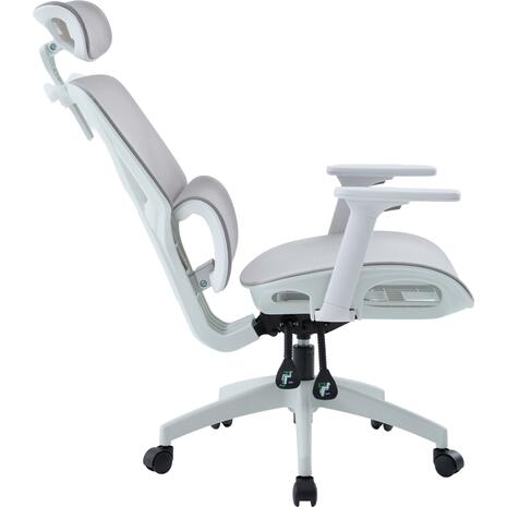 ΚΑΡΕΚΛΑ ΓΡΑΦΕΙΟΥ APEX HM1227.02 ΛΕΥΚΟ PP--ΑΝΟΙΧΤΟ ΓΚΡΙ MESH 68x68x120-130Υεκ
