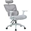 ΚΑΡΕΚΛΑ ΓΡΑΦΕΙΟΥ APEX HM1227.02 ΛΕΥΚΟ PP--ΑΝΟΙΧΤΟ ΓΚΡΙ MESH 68x68x120-130Υεκ