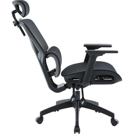 ΚΑΡΕΚΛΑ ΓΡΑΦΕΙΟΥ APEX HM1227.01 ΜΑΥΡO MESH & PP 68x68x120-130Υεκ
