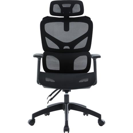 ΚΑΡΕΚΛΑ ΓΡΑΦΕΙΟΥ APEX HM1227.01 ΜΑΥΡO MESH & PP 68x68x120-130Υεκ