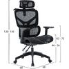 ΚΑΡΕΚΛΑ ΓΡΑΦΕΙΟΥ APEX HM1227.01 ΜΑΥΡO MESH & PP 68x68x120-130Υεκ