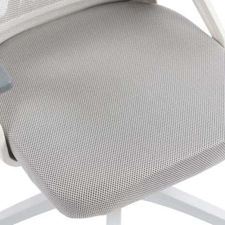 ΚΑΡΕΚΛΑ ΓΡΑΦΕΙΟΥ MATRON HM1226.02 ΛΕΥΚΟ PP--ΑΝΟΙΧΤΟ ΓΚΡΙ MESH 47x47x128Υεκ