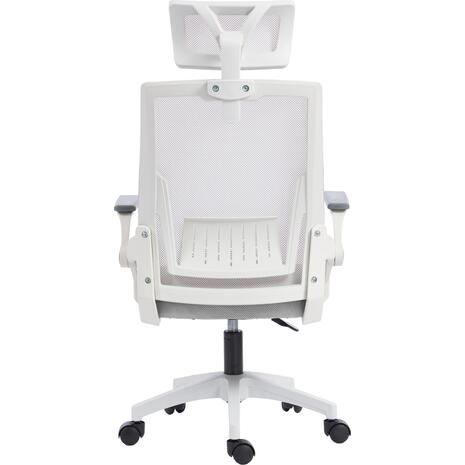 ΚΑΡΕΚΛΑ ΓΡΑΦΕΙΟΥ MATRON HM1226.02 ΛΕΥΚΟ PP--ΑΝΟΙΧΤΟ ΓΚΡΙ MESH 47x47x128Υεκ
