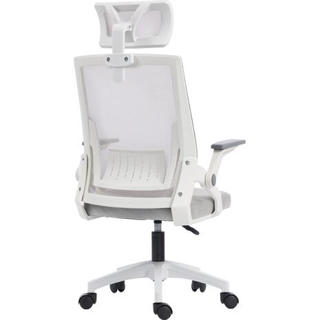 ΚΑΡΕΚΛΑ ΓΡΑΦΕΙΟΥ MATRON HM1226.02 ΛΕΥΚΟ PP--ΑΝΟΙΧΤΟ ΓΚΡΙ MESH 47x47x128Υεκ
