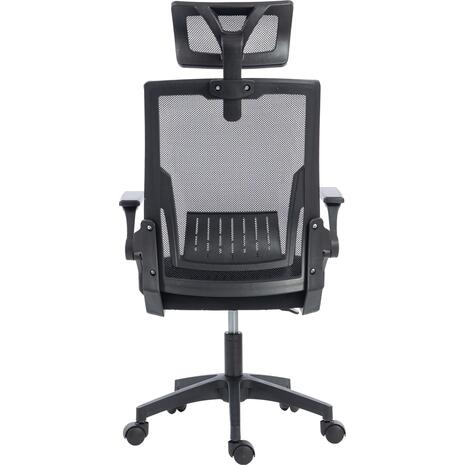 ΚΑΡΕΚΛΑ ΓΡΑΦΕΙΟΥ MATRON HM1226.01 ΜΑΥΡO PP & MESH ΥΦΑΣΜΑ 47x47x128Υεκ