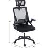 ΚΑΡΕΚΛΑ ΓΡΑΦΕΙΟΥ MATRON HM1226.01 ΜΑΥΡO PP & MESH ΥΦΑΣΜΑ 47x47x128Υεκ