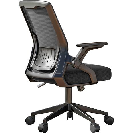 ΚΑΡΕΚΛΑ ΓΡΑΦΕΙΟΥ ZENITH HM1225.01 PP & MESH ΥΦΑΣΜΑ--ΜΑΥΡΟ 60x60x92-100Υεκ