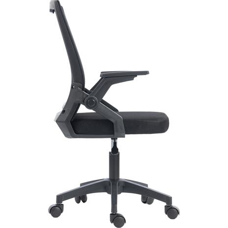 ΚΑΡΕΚΛΑ ΓΡΑΦΕΙΟΥ ZENITH HM1225.01 PP & MESH ΥΦΑΣΜΑ--ΜΑΥΡΟ 60x60x92-100Υεκ