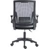 ΚΑΡΕΚΛΑ ΓΡΑΦΕΙΟΥ ZENITH HM1225.01 PP & MESH ΥΦΑΣΜΑ--ΜΑΥΡΟ 60x60x92-100Υεκ