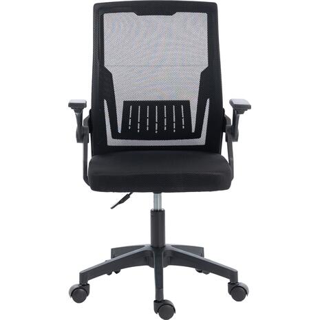 ΚΑΡΕΚΛΑ ΓΡΑΦΕΙΟΥ ZENITH HM1225.01 PP & MESH ΥΦΑΣΜΑ--ΜΑΥΡΟ 60x60x92-100Υεκ