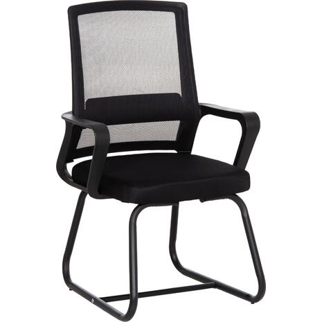 ΚΑΡΕΚΛΑ ΕΠΙΣΚΕΠΤΗ CASTER HM1228.01 PP--MESH--ΜΕΤΑΛΛΟ ΜΑΥΡΟ 46x52x94Υεκ (σετ 2 τεμαχίων)
