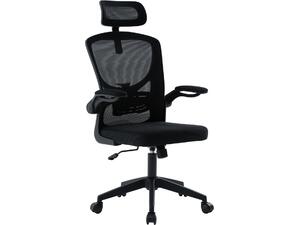 ΚΑΡΕΚΛΑ ΓΡΑΦΕΙΟΥ FLOATER HM1230.01 ΜΑΥΡO MESH & PP 62x62x106-116Υεκ