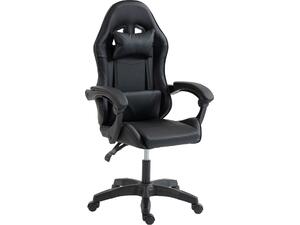 ΚΑΡΕΚΛΑ GAMING STRATUS HM1231.01 ΜΑΥΡΟ PVC--ΜΕ ΜΑΞIΛΑΡΑΚΙΑ ΜΕΣΗΣ/ΚΕΦΑΛΗΣ 60x59x117Υεκ