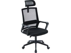 ΚΑΡΕΚΛΑ ΓΡΑΦΕΙΟΥ VELOCITY HM1229.01 ΜΑΥΡO MESH & PP 61x62x123Υεκ