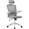 ΚΑΡΕΚΛΑ ΓΡΑΦΕΙΟΥ FLOATER HM1230.02 ΛΕΥΚΟ PP--ΑΝΟΙΧΤΟ ΓΚΡΙ MESH 62x62x106-116Υεκ