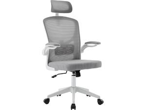 ΚΑΡΕΚΛΑ ΓΡΑΦΕΙΟΥ FLOATER HM1230.02 ΛΕΥΚΟ PP--ΑΝΟΙΧΤΟ ΓΚΡΙ MESH 62x62x106-116Υεκ