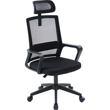 ΚΑΡΕΚΛΑ ΓΡΑΦΕΙΟΥ VELOCITY HM1229.01 ΜΑΥΡO MESH & PP 61x62x123Υεκ