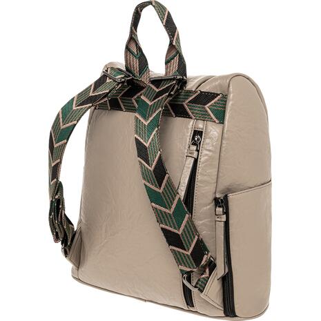 Τσάντα πλάτης γυναικείο 1 θέσης Polo Backpack Nadina NG Μπεζ άμμου (907064-7403)