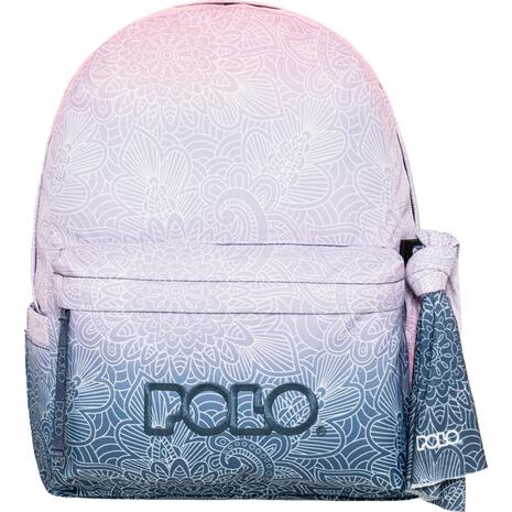 Τσάντα πλάτης 2+1 θέσεων POLO Original Double Scarf Gradient Ροζ / Μπλε ντεγκραντέ (901262-8412)