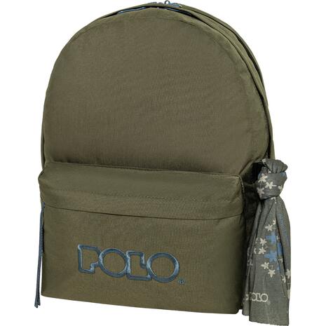 Τσάντα Πλάτης 2+1 θέσεων POLO Original Double Scarf Χακί / Πετρόλ (901235-6558)