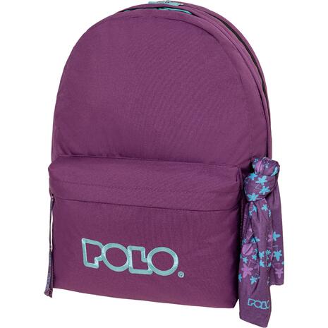 Tσάντα Πλάτης 2+1 θέσεων POLO Original Double Scarf Μελιτζανί / Τιρκουάζ (901235-4859)