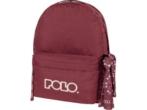 Τσάντα Πλάτης 2+1 θέσεων POLO Original Double Scarf Μπορντό / Πάγου (901235-3324)