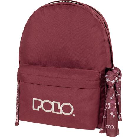 Τσάντα Πλάτης 2+1 θέσεων POLO Original Double Scarf Μπορντό / Πάγου (901235-3324)