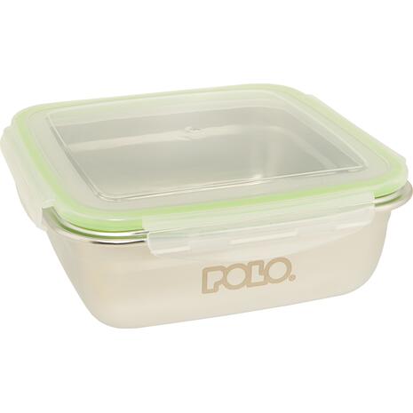 Δοχείο φαγητού Polo Staneless Steel 1200ml διάφανο καπάκι (915006-0000)