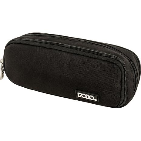 Κασετίνα οβάλ 3 θέσεων Polo Tres Black-Μαύρο (937017-2000)