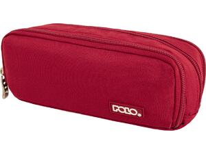 Κασετίνα οβάλ 3 θέσεων Polo Tres Bordeux-Μπορντώ (937017-3300)