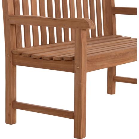 ΠΑΓΚΑΚΙ ΚΗΠΟΥ 2ΘΕΣΙΟ ELENA HM6651 ΞΥΛΟ TEAK--ΦΥΣΙΚΟ 120x60x95Υεκ.