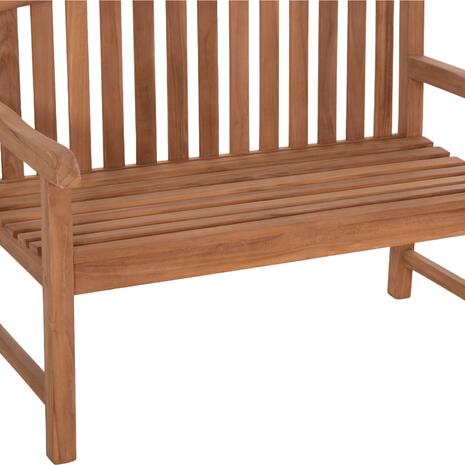 ΠΑΓΚΑΚΙ ΚΗΠΟΥ 2ΘΕΣΙΟ ELENA HM6651 ΞΥΛΟ TEAK--ΦΥΣΙΚΟ 120x60x95Υεκ.