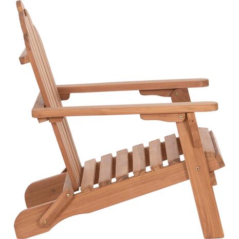 ΠΟΛΥΘΡΟΝΑ LOUNGE ΠΤΥΣΣΟΜΕΝΗ SKALL HM6619 ΞΥΛΟ TEAK ΦΥΣΙΚΟ 70.5x85x92Υεκ.