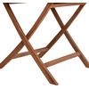 ΤΡΑΠΕΖΙ ΠΟΛΥΓΩΝΟ ΠΤΥΣΣΟΜΕΝΟ KARLIN HM6618 ΞΥΛΟ TEAK ΣΕ ΦΥΣΙΚΟ ΧΡΩΜΑ 120x120x75Yεκ.