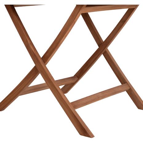 ΤΡΑΠΕΖΙ ΠΟΛΥΓΩΝΟ ΠΤΥΣΣΟΜΕΝΟ KARLIN HM6618 ΞΥΛΟ TEAK ΣΕ ΦΥΣΙΚΟ ΧΡΩΜΑ 120x120x75Yεκ.