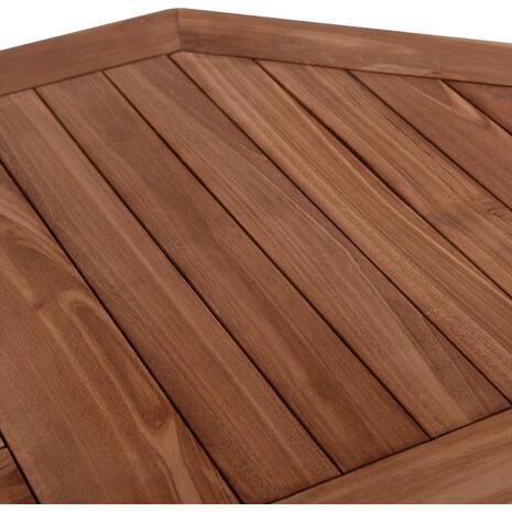 ΤΡΑΠΕΖΙ ΠΟΛΥΓΩΝΟ ΠΤΥΣΣΟΜΕΝΟ KARLIN HM6618 ΞΥΛΟ TEAK ΣΕ ΦΥΣΙΚΟ ΧΡΩΜΑ 120x120x75Yεκ.