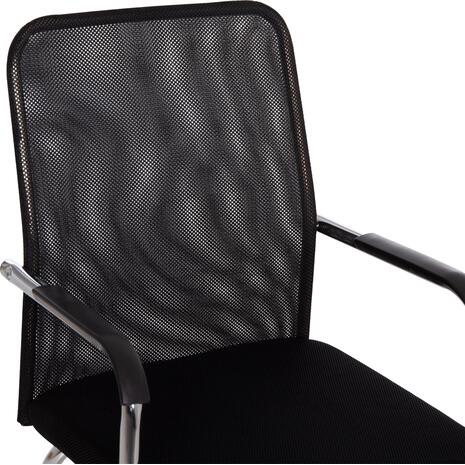 ΚΑΡΕΚΛΑ ΕΠΙΣΚΕΠΤΗ STED HM1232.01 ΜΑΥΡO MESH--ΠΟΔΙΑ/ΜΠΡΑΤΣΑ ΧΡΩΜΙΟΥ 55x59x89Υεκ (σετ 2 τεμαχίων)