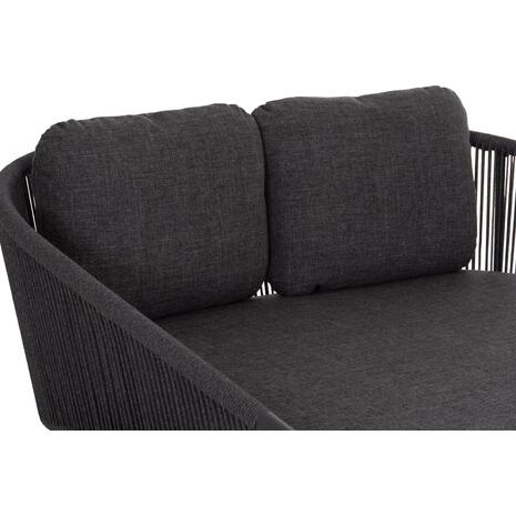 DAYBED ΣΕΙΡΑ XANTION ΗM6474.01 ΣΚΟΥΡΟ ΓΚΡΙ ΑΛΟΥΜΙΝΙΟ-ΣΧΟΙΝΙ-OLEFIN 157x147x88Υεκ