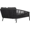 DAYBED ΣΕΙΡΑ XANTION ΗM6474.01 ΣΚΟΥΡΟ ΓΚΡΙ ΑΛΟΥΜΙΝΙΟ-ΣΧΟΙΝΙ-OLEFIN 157x147x88Υεκ