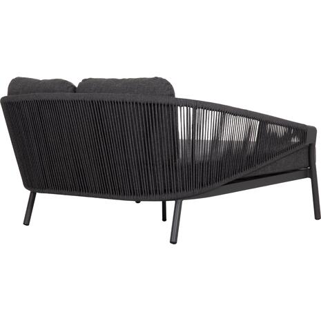 DAYBED ΣΕΙΡΑ XANTION ΗM6474.01 ΣΚΟΥΡΟ ΓΚΡΙ ΑΛΟΥΜΙΝΙΟ-ΣΧΟΙΝΙ-OLEFIN 157x147x88Υεκ