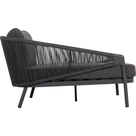DAYBED ΣΕΙΡΑ XANTION ΗM6474.01 ΣΚΟΥΡΟ ΓΚΡΙ ΑΛΟΥΜΙΝΙΟ-ΣΧΟΙΝΙ-OLEFIN 157x147x88Υεκ