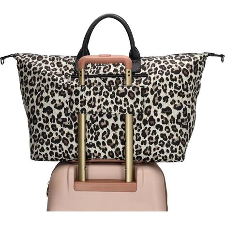 Τσάντα γυναικεία Charm London Buckingham Travel bag Leopard Beige (W00324-094)